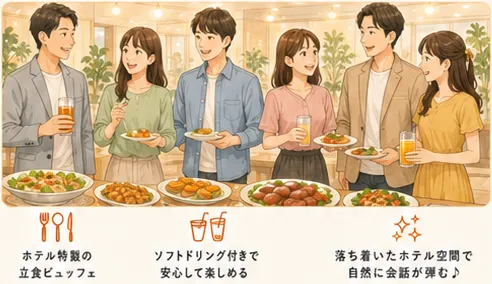 立食ビュッフェ